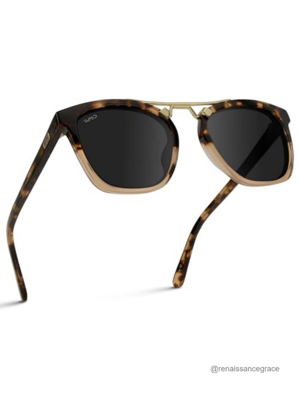 Women's Oversized Square Polarized Sunglasses Acetate Frame UVA/UVB